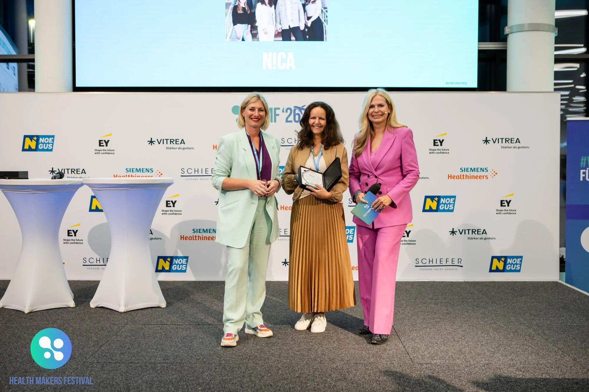 N!CA bei der Verleihung der Health Makers Awards 2026
